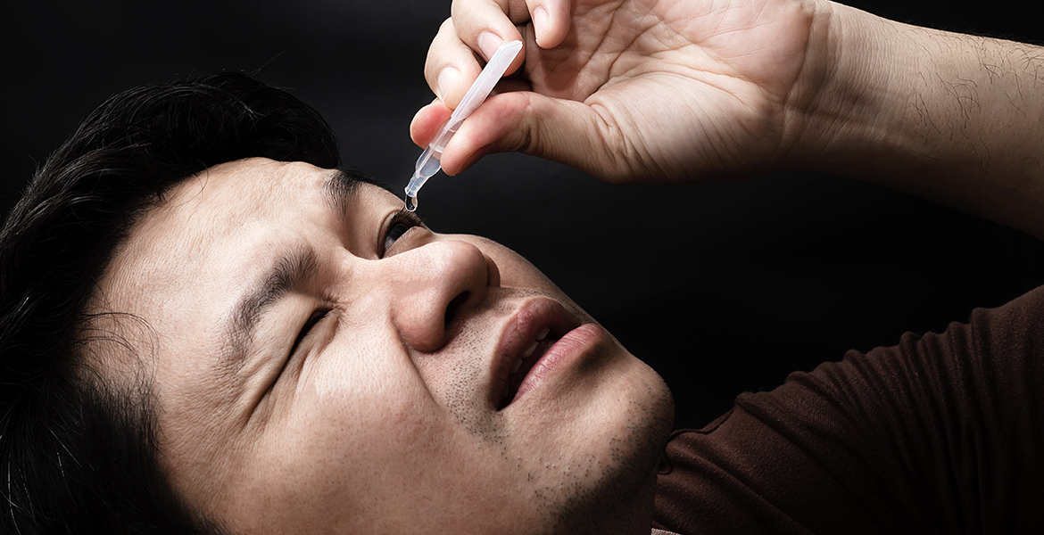 Use the right amount of eye drops